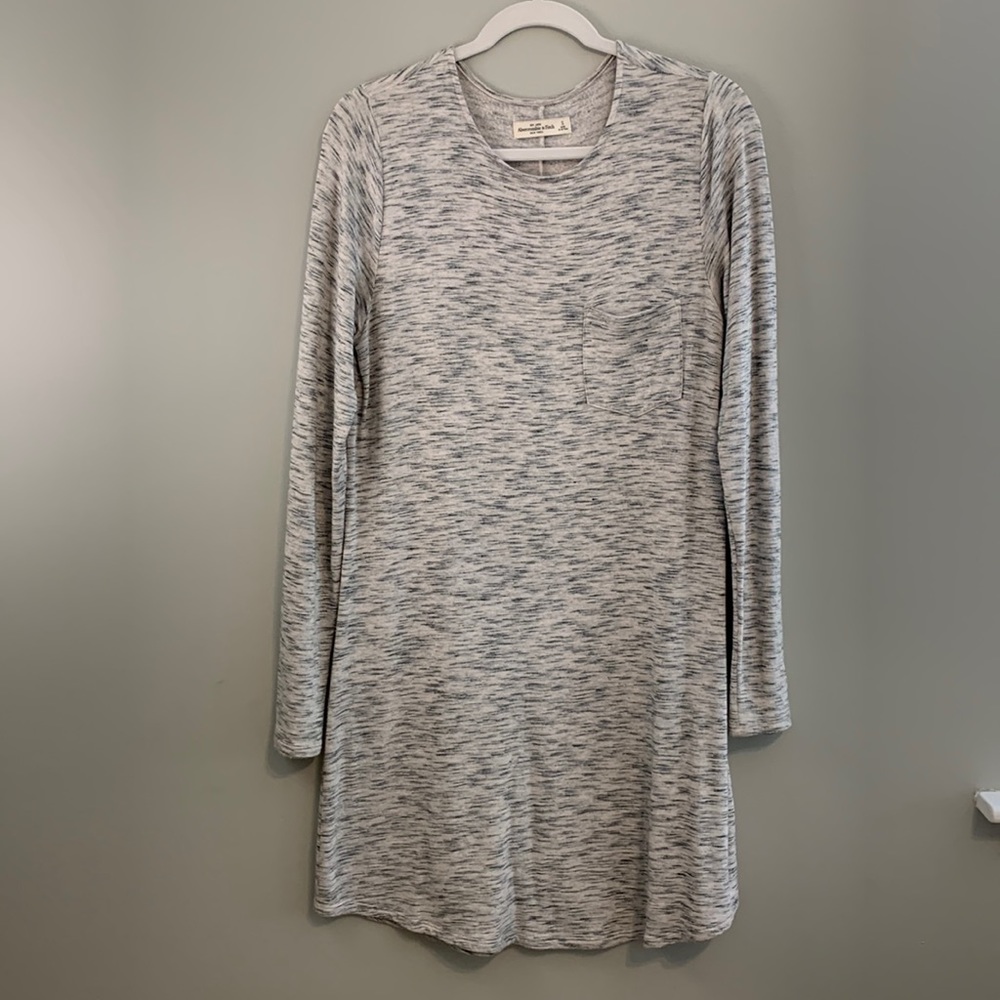 Abercrombie & Fitch Gray Long Sleeve Dress